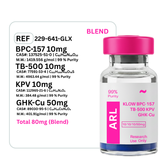 KLOW Blend - GHK-CU + TB-500 + BPC-157 + KPV 10mg